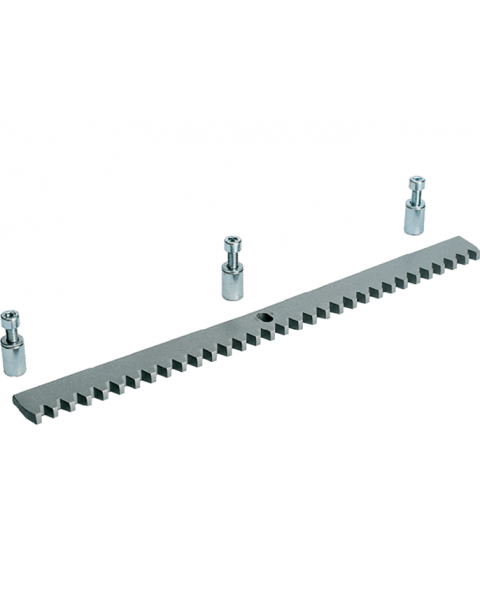 CGZS - Module 4 rack made of 30 x 8 mm galvanized steel with fastening holes and distancers